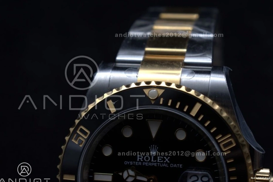 Submariner Ceramic Unique LN Steel YG VR 1135 Black SS Edition Best 1:1 Clean 904L 126613 0418